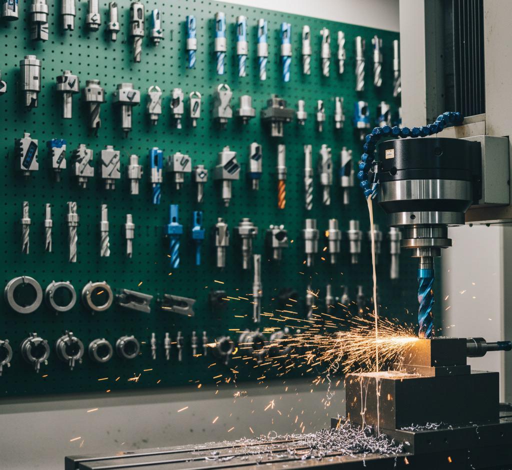 MAT UAE workshop with cutting tools and machinery